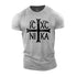 Men's Jesus Christ Conquers Cotton T-Shirt